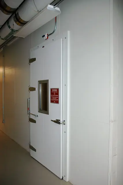 Walk-in freezer door