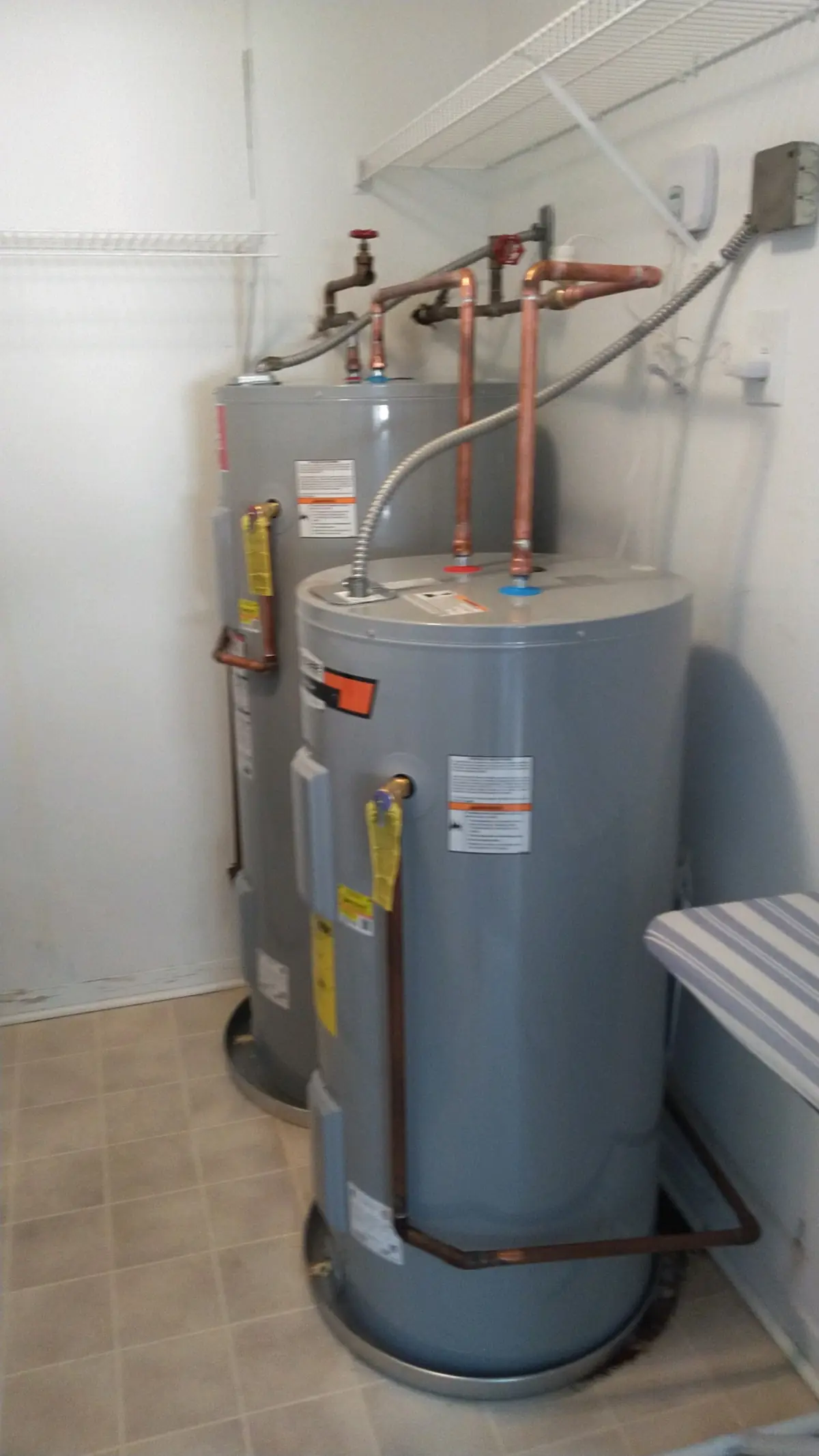 Electric water heater installed by Ace Mechanical
